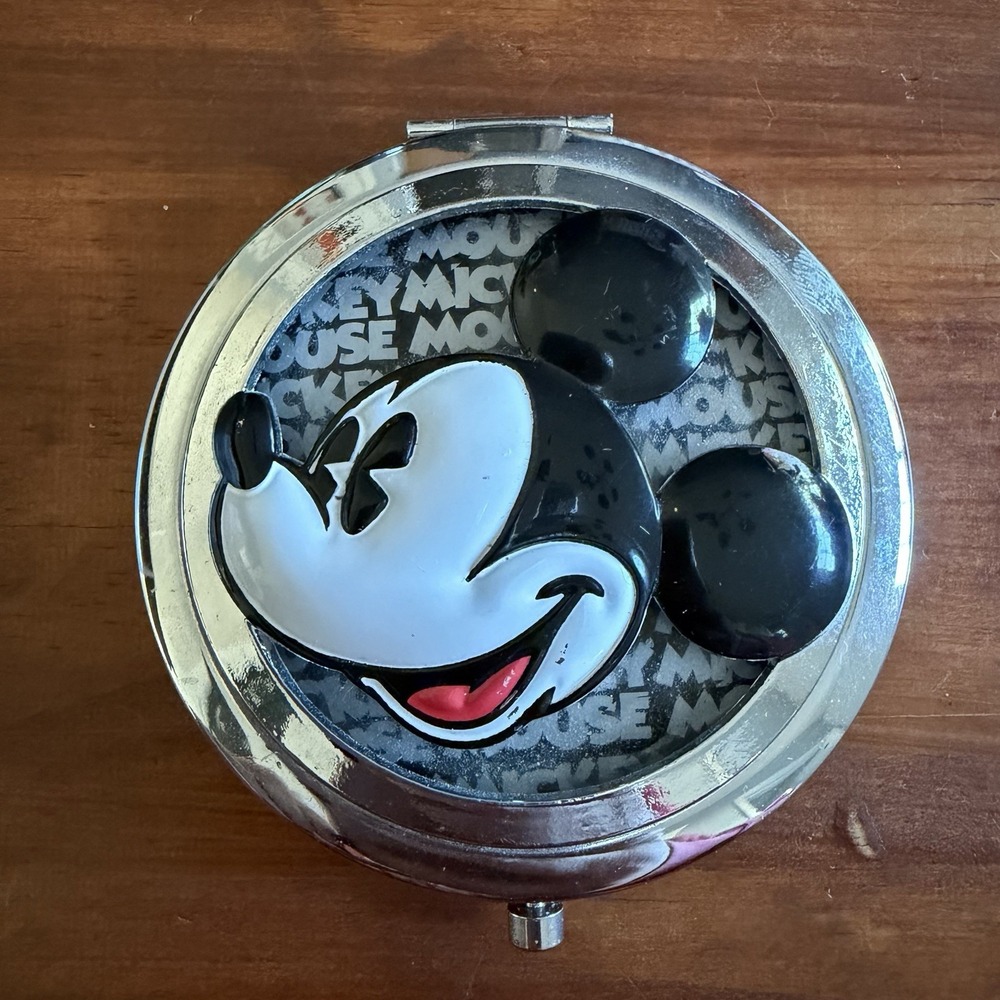 Disney MICKEY MOUSE GLASS COMPACT MIRROR